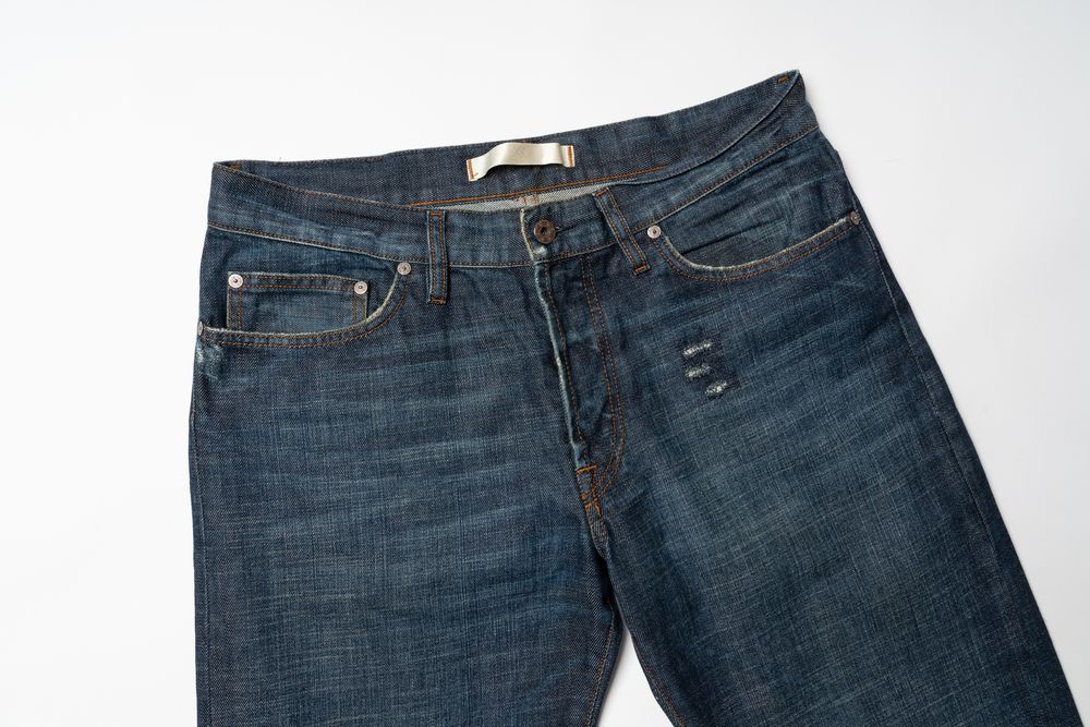 MAURO GRIFONI Distressed Denim Jeans Pony Patch  [Pmh016451]