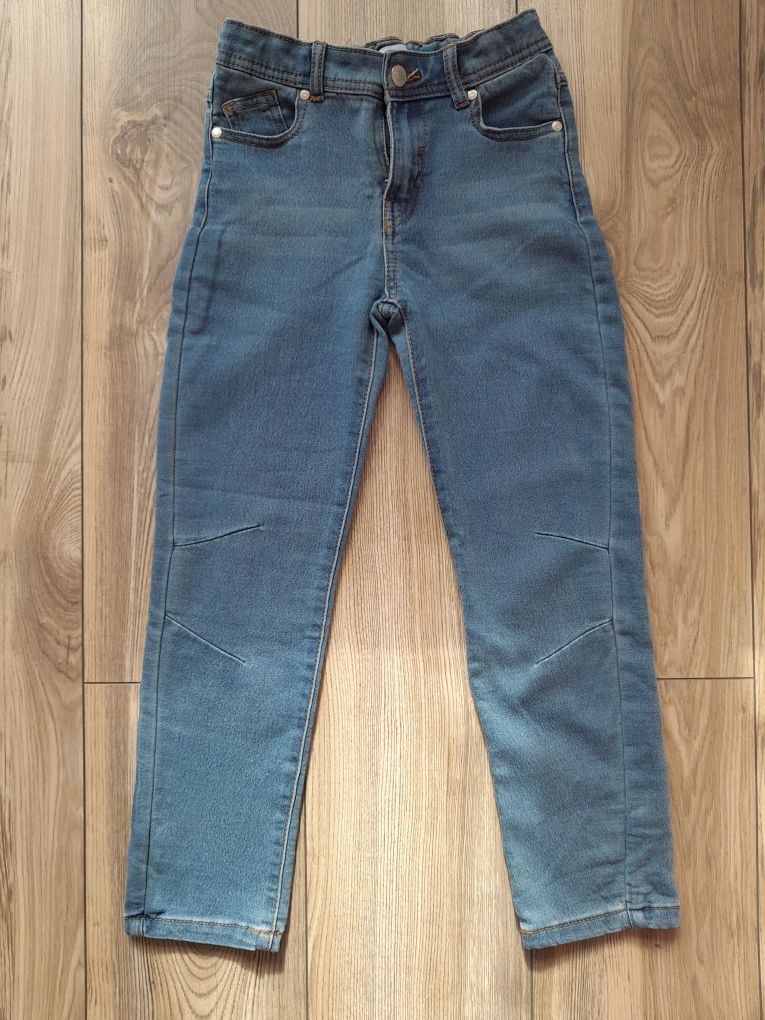 NOWE Niebieskie jeansy roz 134