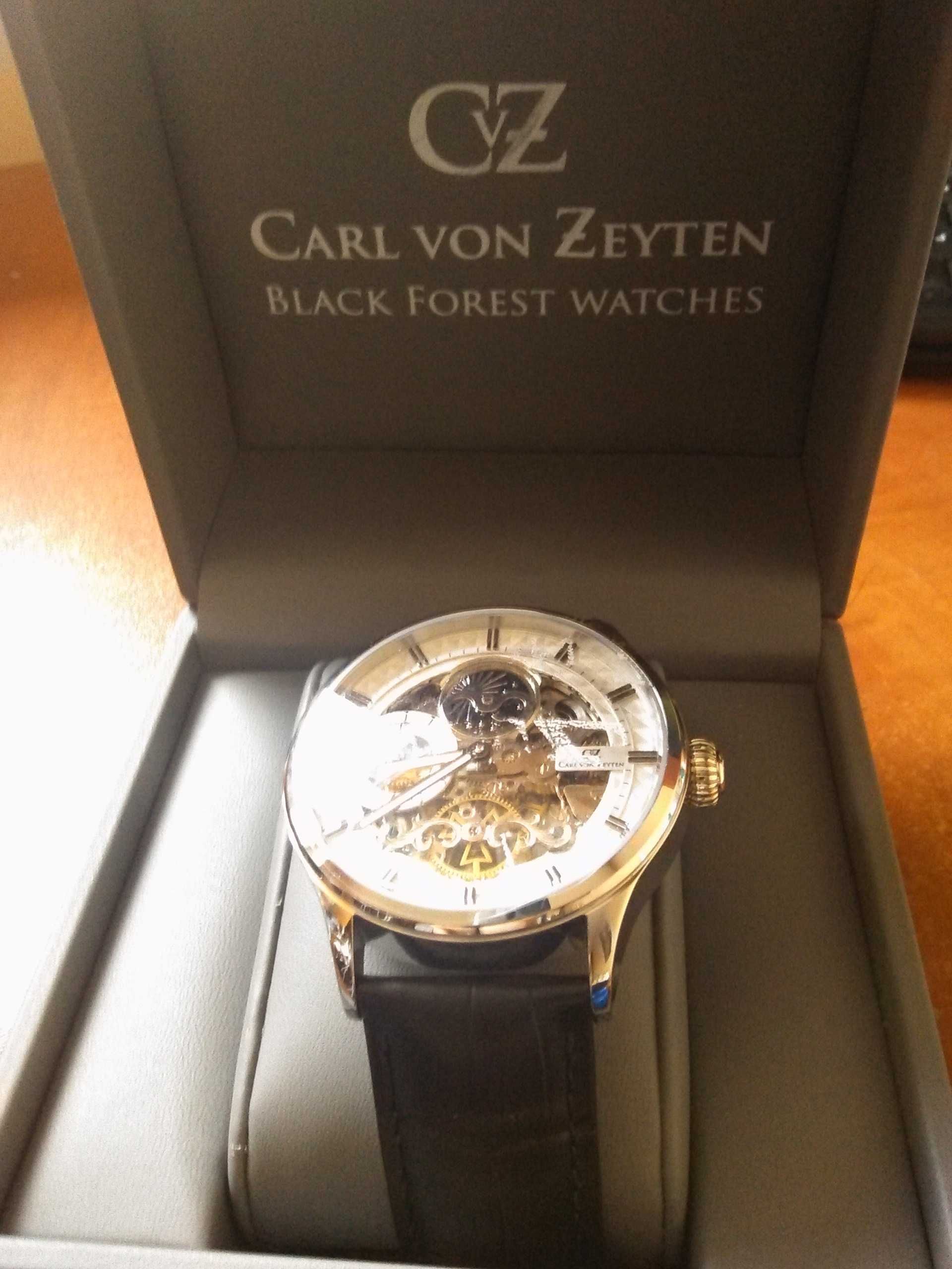 Zegarek męski Carl von Zeyten Neustadt Skeleton Automatic CVZ0008WH