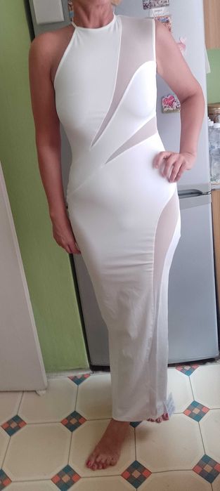 (38/M) ASOS/ Długa, zmysłowa sukienka wieczorowa z Londynu, NOWA