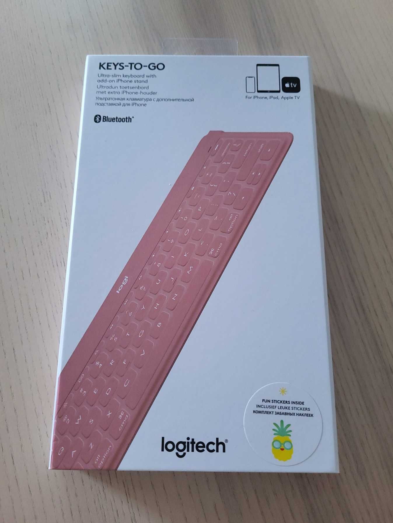 Klawiatura Logitech Logi Keys To Go różowa Bluetooth Apple iPad