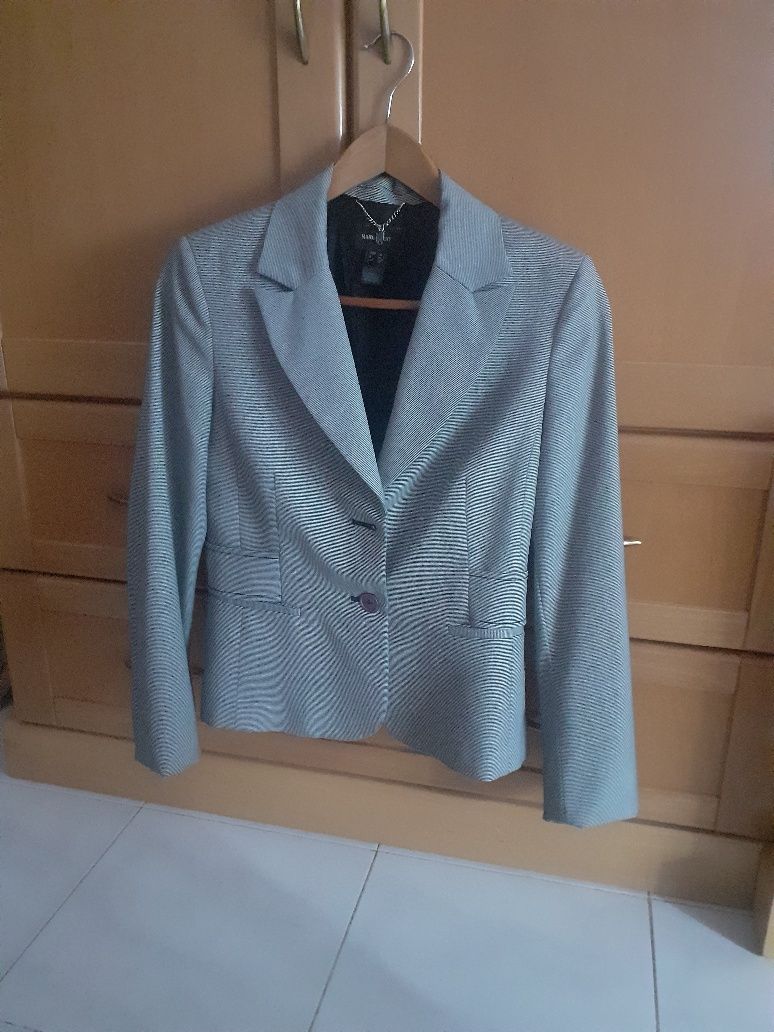 Blazer Cinzento Xadrez míudinho ( Mango ) C/ Novo