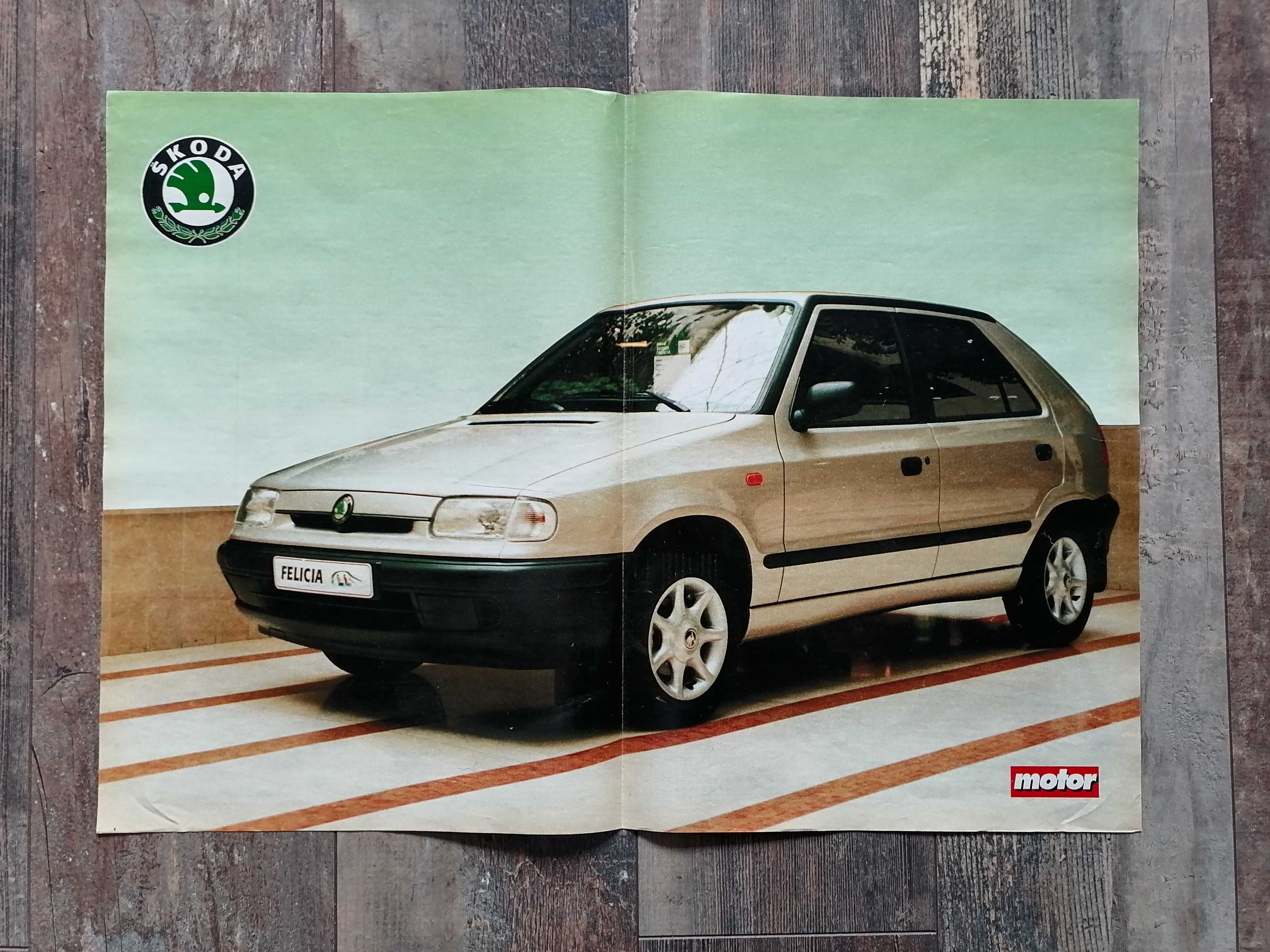 Plakat Skoda Felicia 33,5cm x 47,5cm Samochody Auto Cars Kolekcja