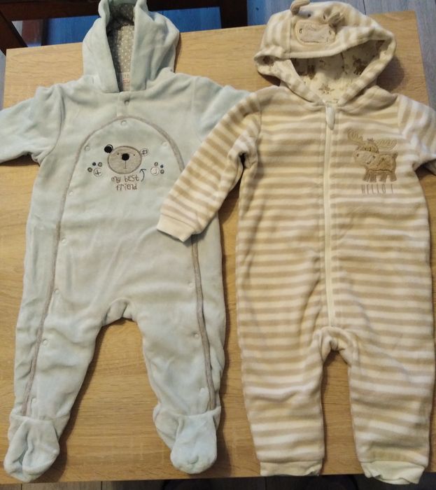 Kombinezony 2 szt dla chłopca rozmiar 68