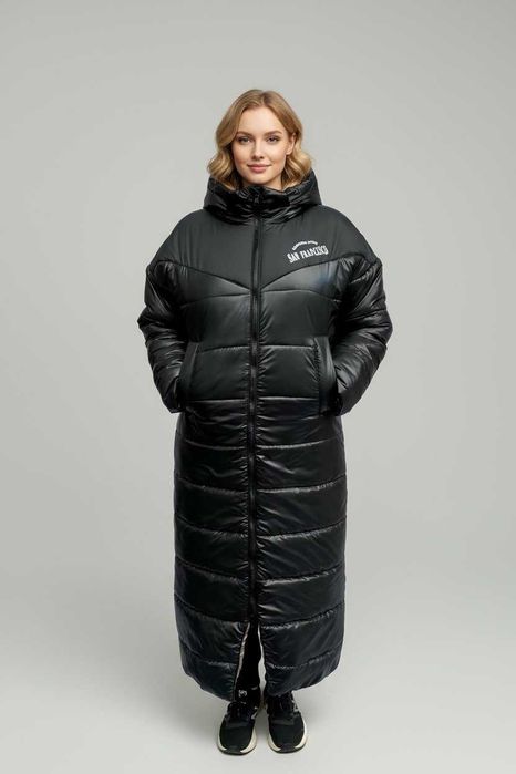 Женское удлиненное зимнее пальто, большие размеры опт розница. р.M-XXL