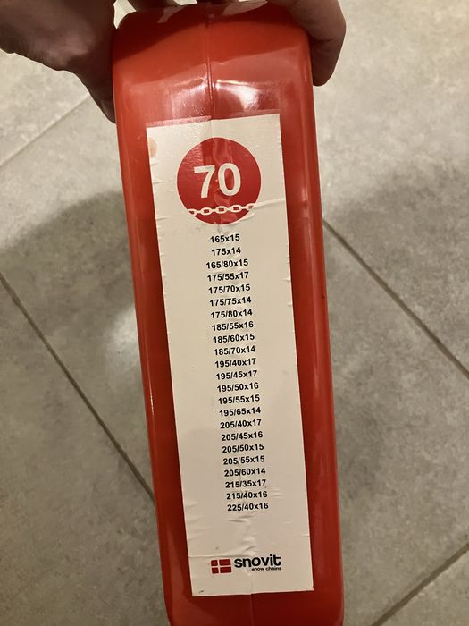 Łańcuchy śniegowe osobowe SNOVIT e9 70 nowe