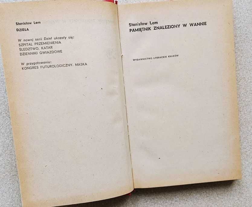 Lem Pamiętnik znaleziony w wannie