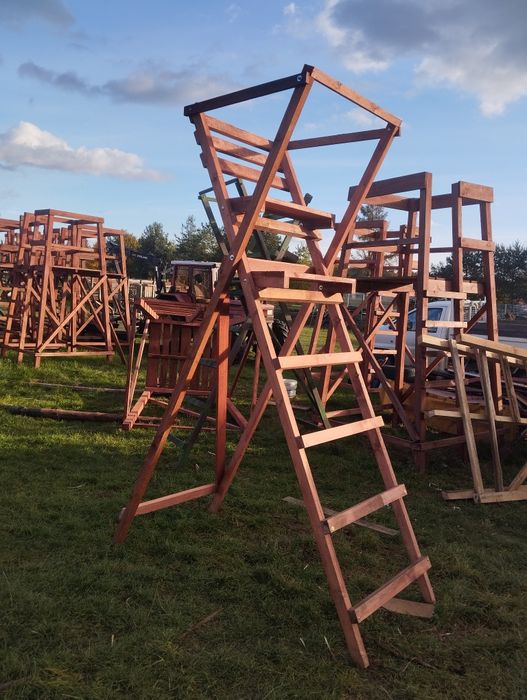 Zwyżka drabina myśliwska składana