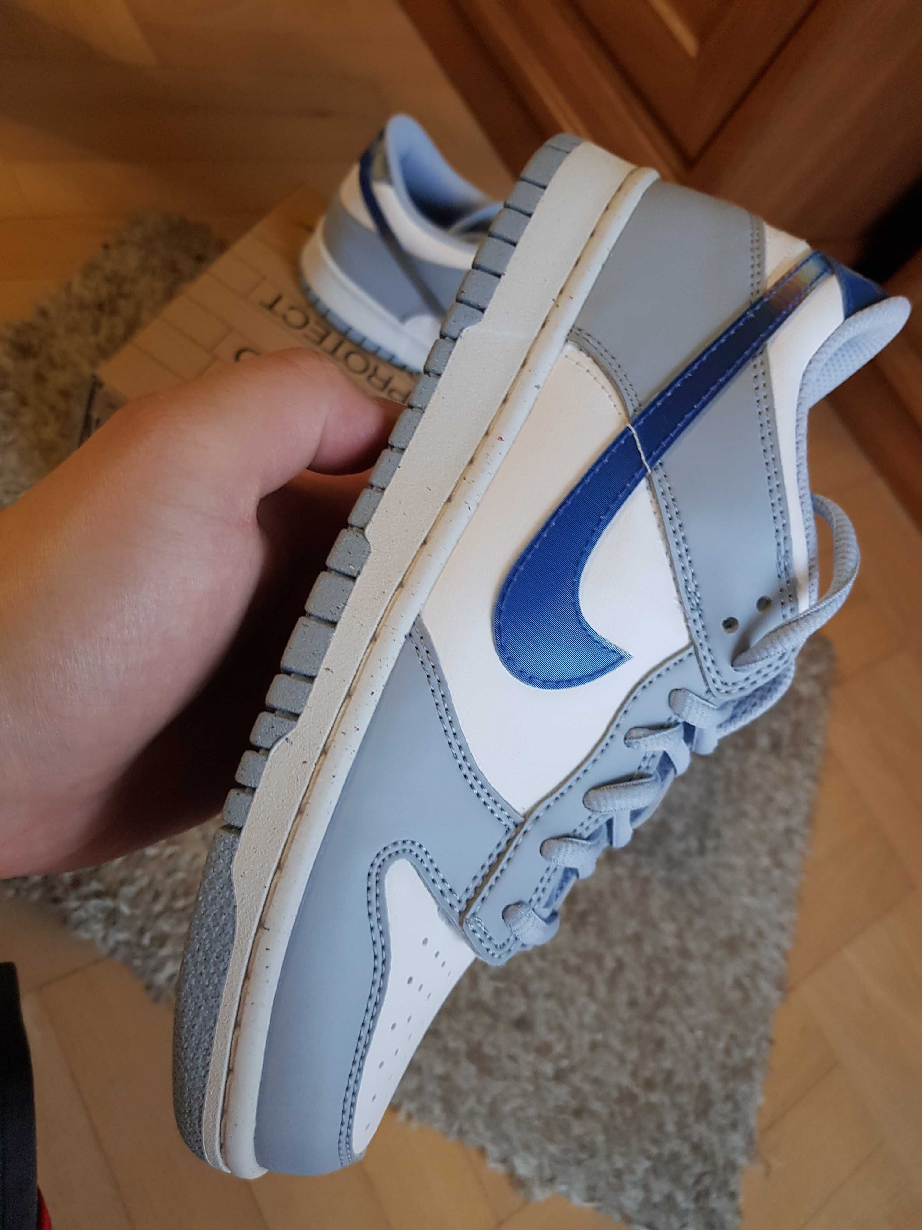 Nike 38,5-6Yus dunk low nexy blue whisper nowe og box białe niebieskie