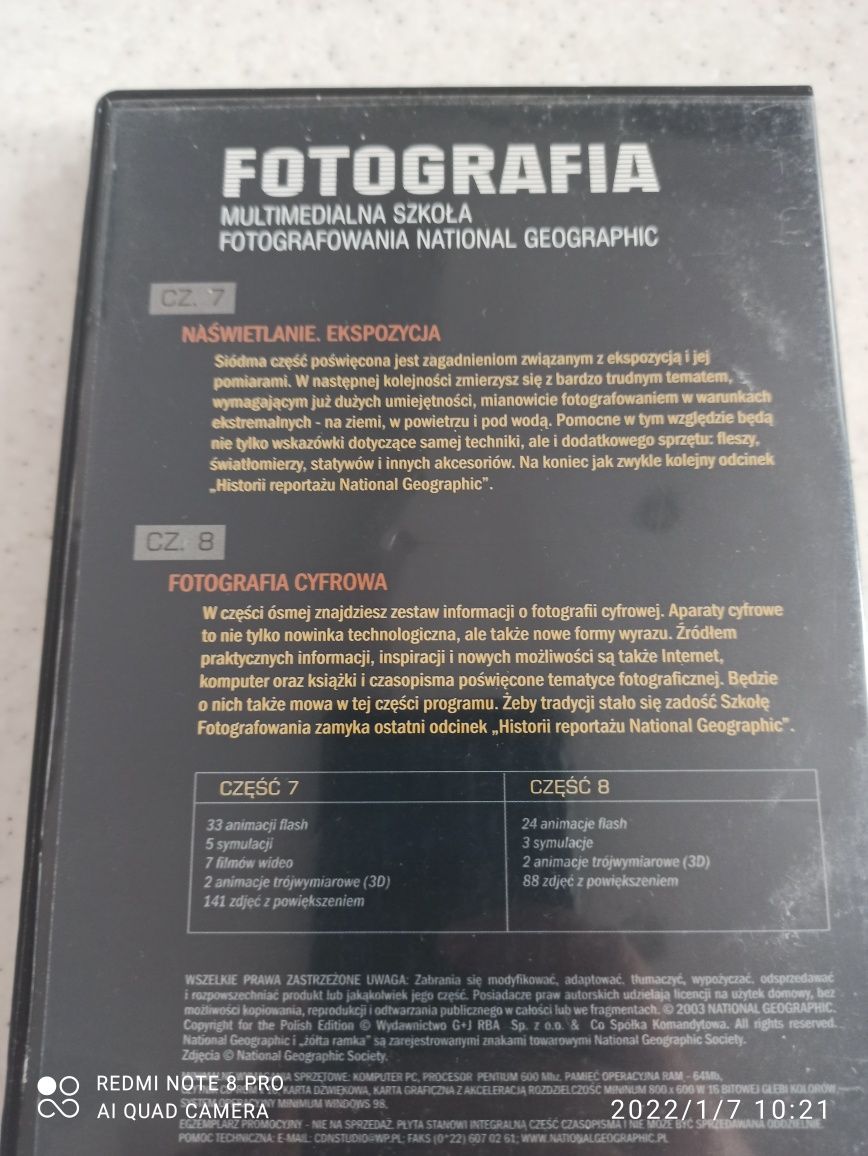 Płyta Fotografia National Geographic cz. 7 i 8
