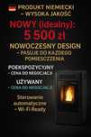 Kominek pelletowy Nemaxx P12 – 13,6 kW | WiFi Ready | Programator | Gw