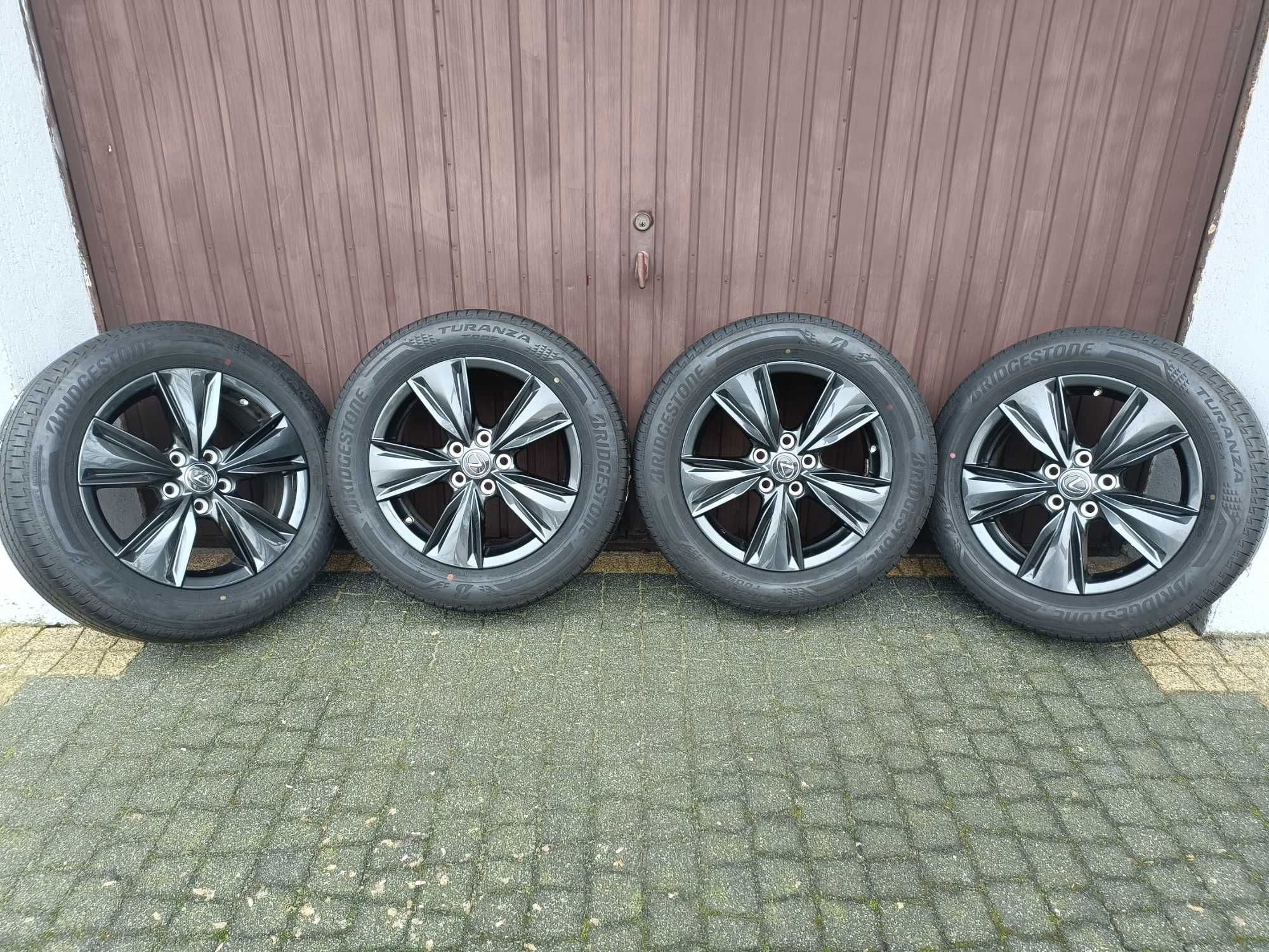 Felgi z oponami Lexus 17" 16/5J Bridgestone turanza 96H 19r Jak Nowe