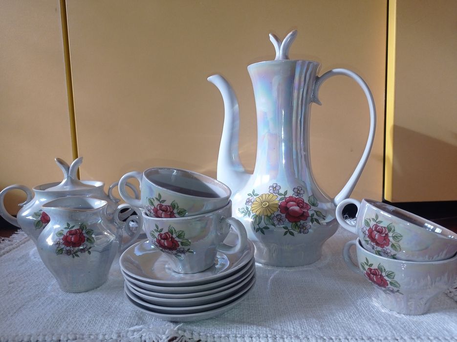 Сервіз кавовий старий радянський ссср антикварний вінтаж посуд для чаю