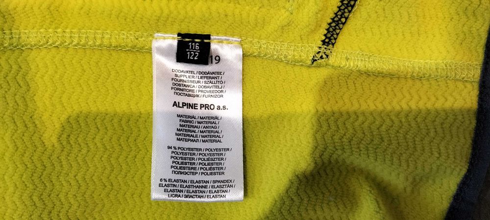 Spodnie narciarskie 128 Trollkids + Bluza Alpine Pro 116-122