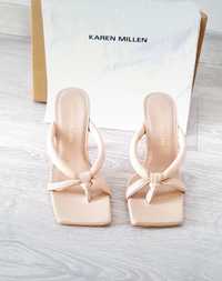 Nowe sandały 36 Karen Millen skórzane sandały na obcasie