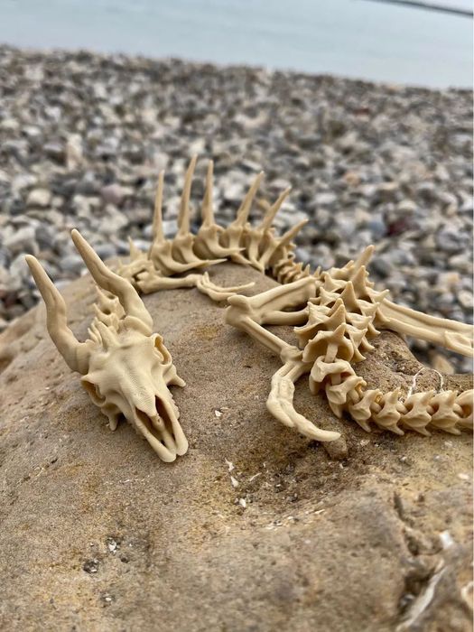 Скелет дракона - 3д фігурка