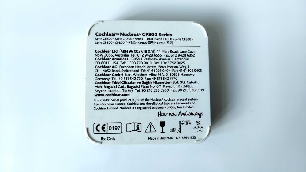 Cewka i kabel do procesora dźwięku Cochlear Nucleus 5 (seria CP800)