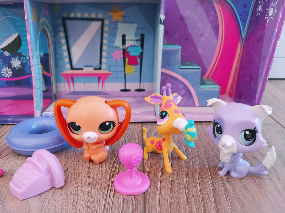 Littlest pet shop domek cyrk + zwierzątka +akcesoria