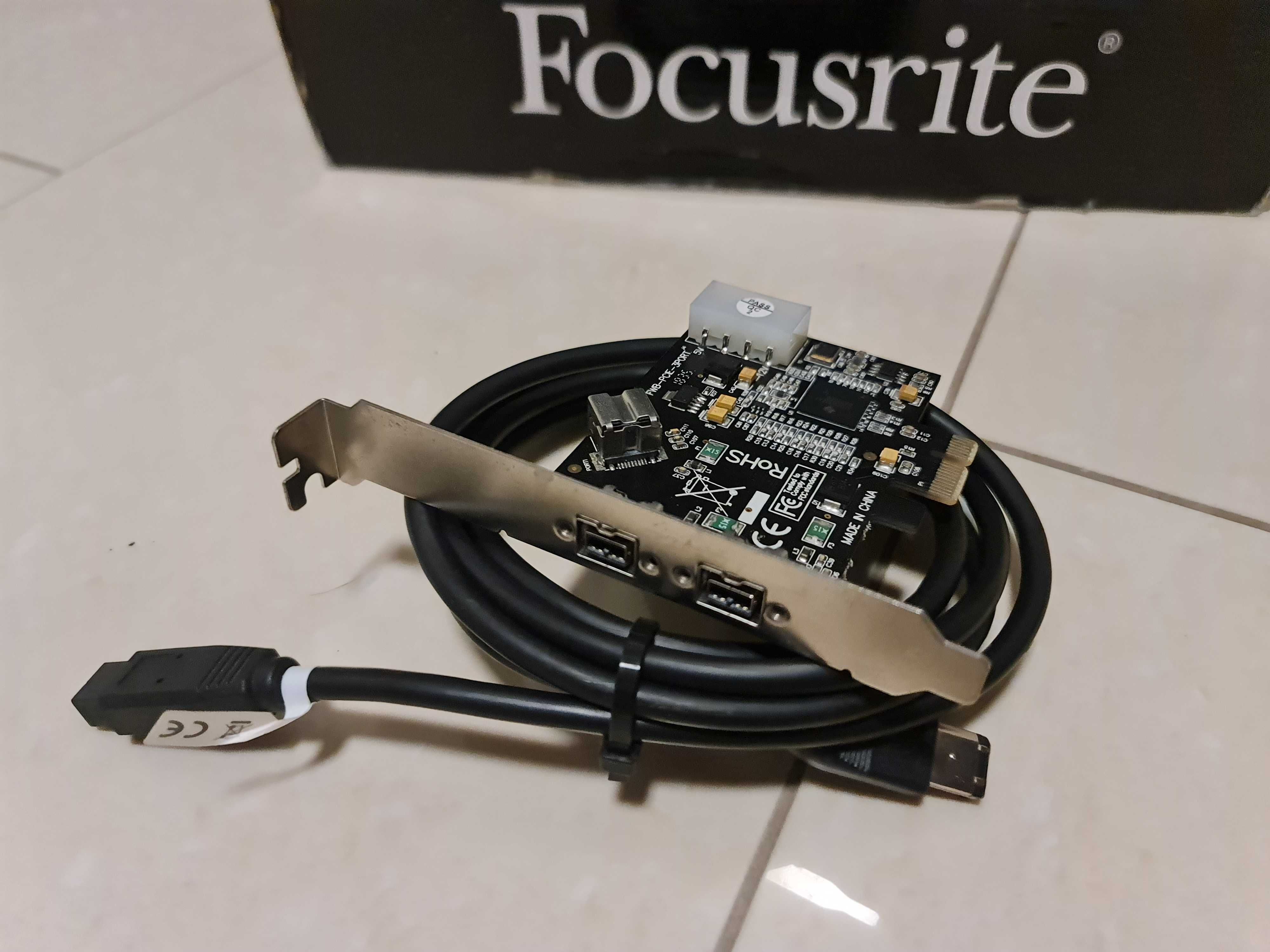Interfejs audio  Focusrite Saffire Pro 24 DSP plus karta PCie FireWire