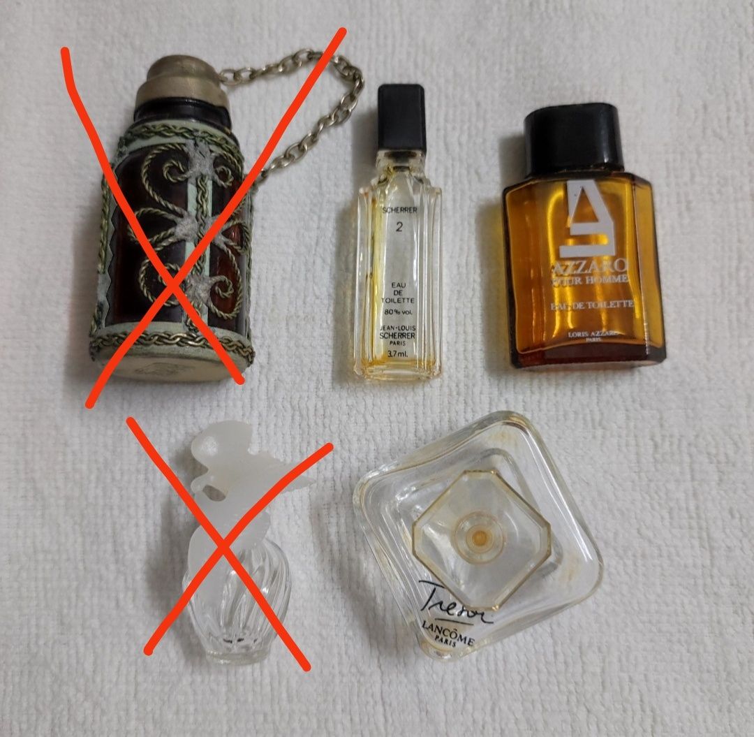 Miniaturas de frascos de perfume