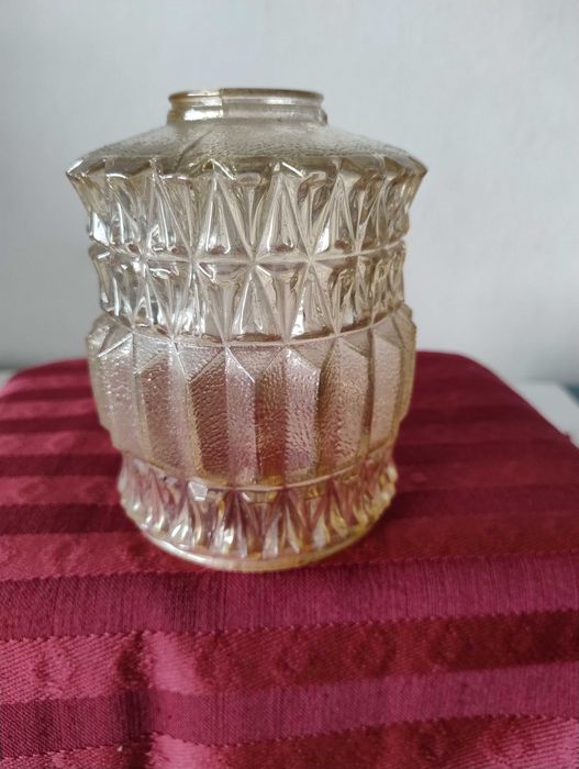 SUPER CENA Klosz stary PRL herbaciany lampa żyrandol vintage abażur bi