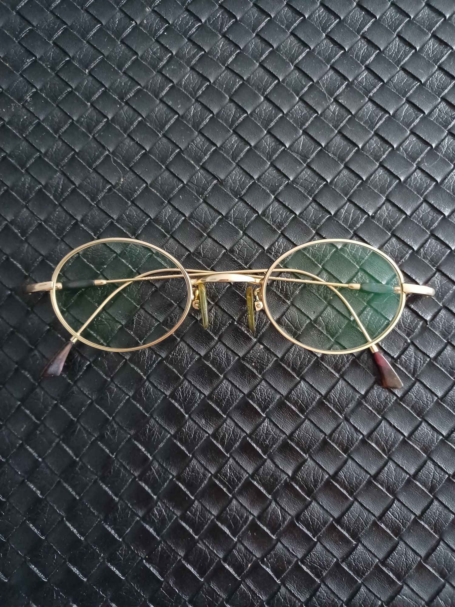 Okulary złote oprawki Morgan