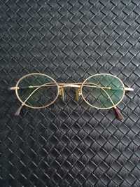 Okulary złote oprawki Morgan