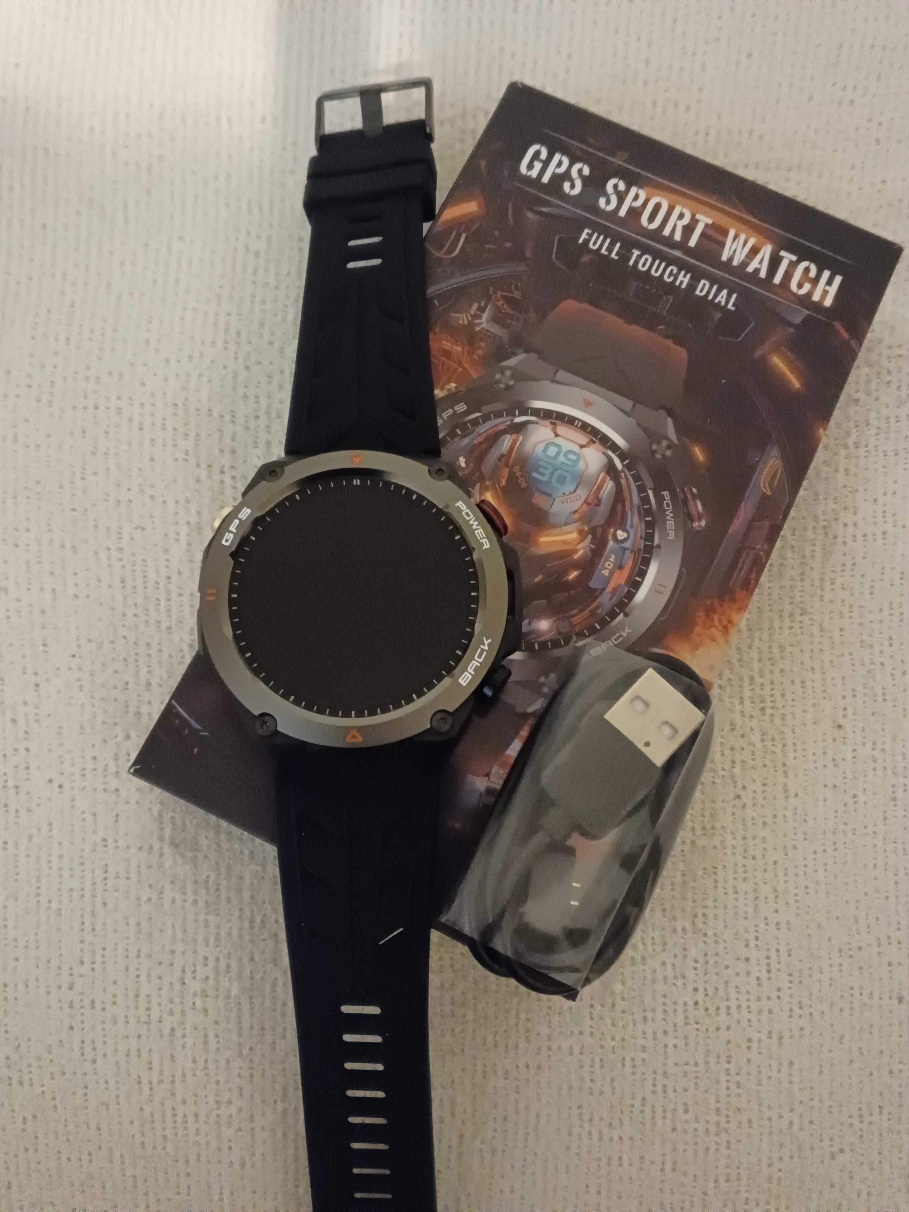 Smartwatch KC82 Inteligentny 1,45 cala z GPS , 650Mah duży akumulator