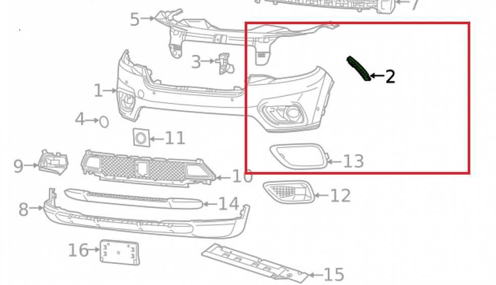 Кронштейн крепление бампера JEEP CHEROKEE (KL), 2014-2019 Кріплення