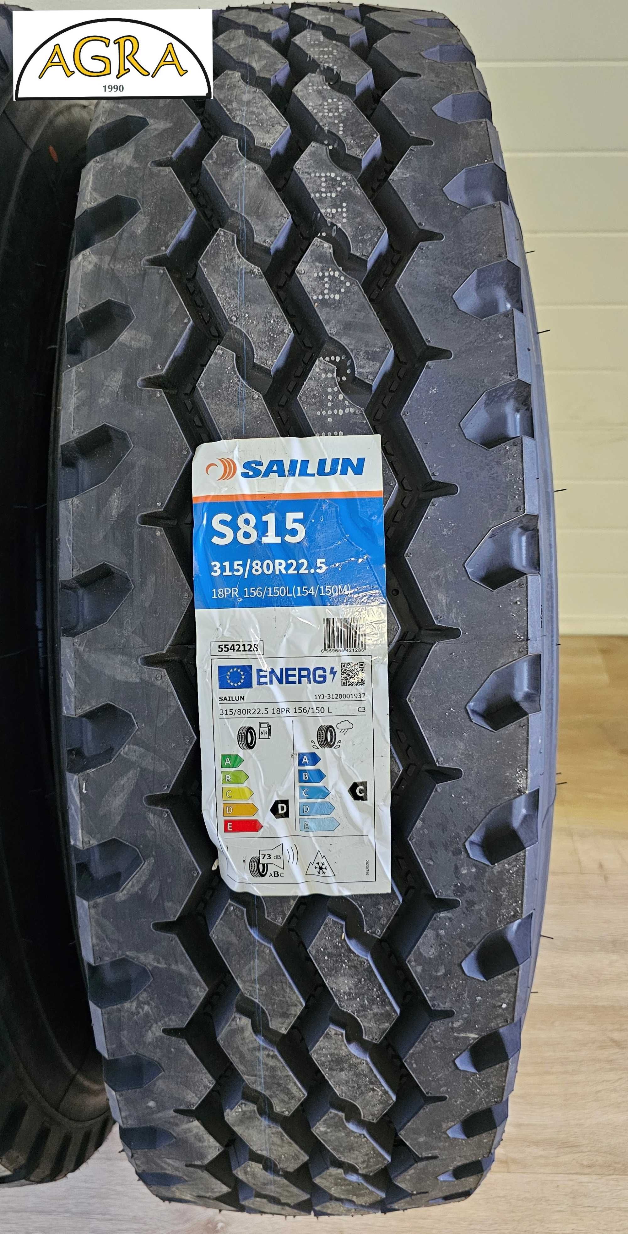 315/80R22.5 SAILUN S815 PRZÓD budowlany opony opona prowadząca MOCNA