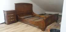 Cama madeira maciça