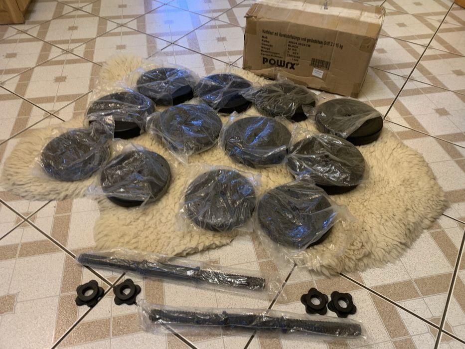 NOWE hantle zestaw 30kg hantelki 2x15kg siłownia do ćwiczeń treningu