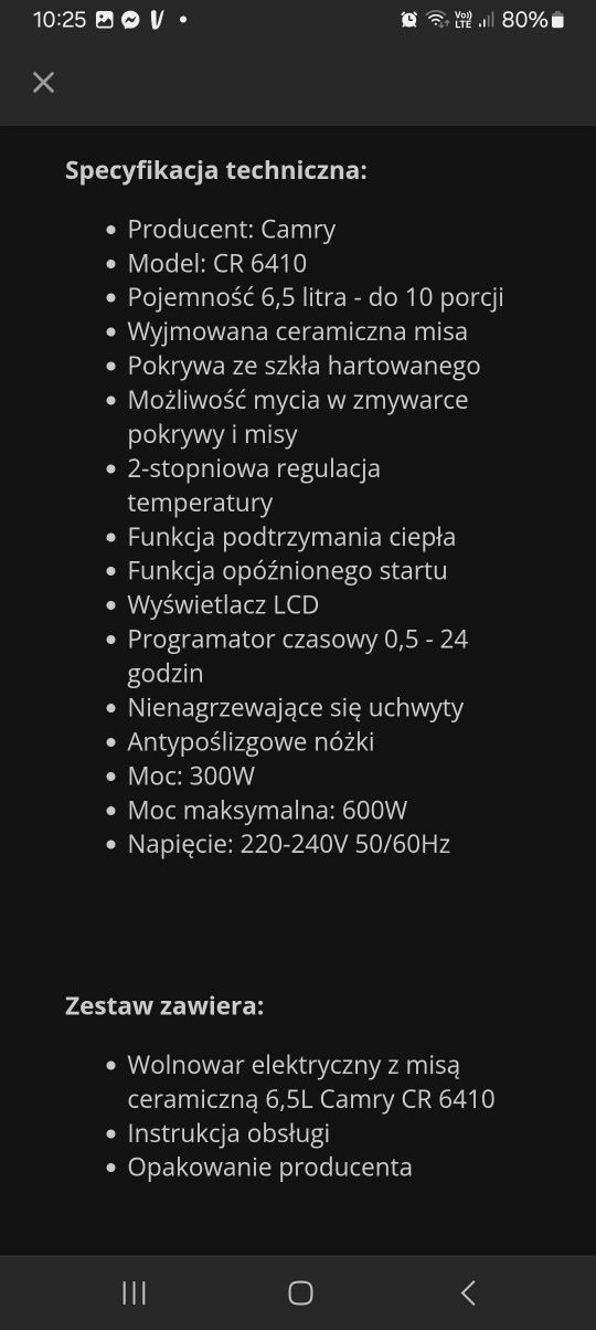 Wolnowar camry nowy