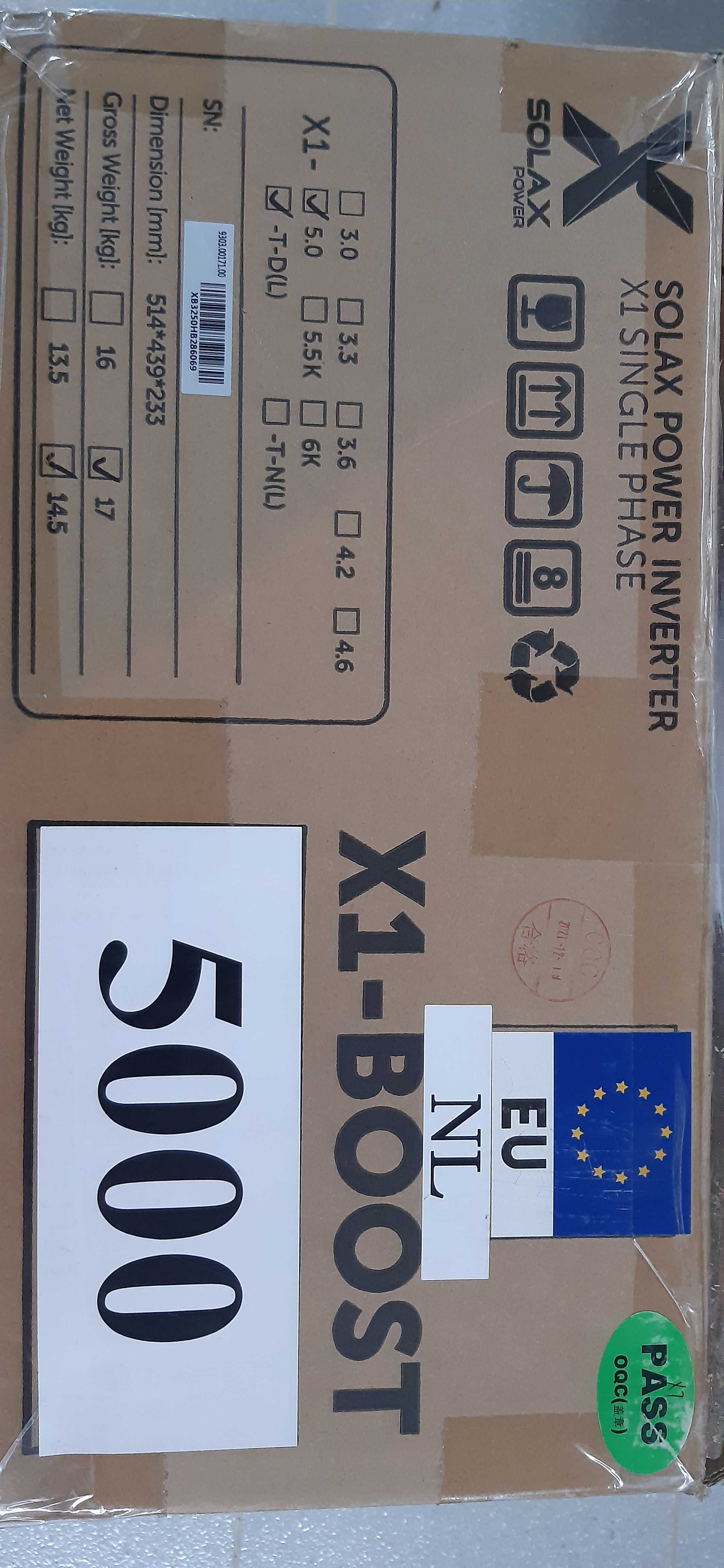 Inversor Monofásico SOLAX X1-5.0-T-D(l) 5000