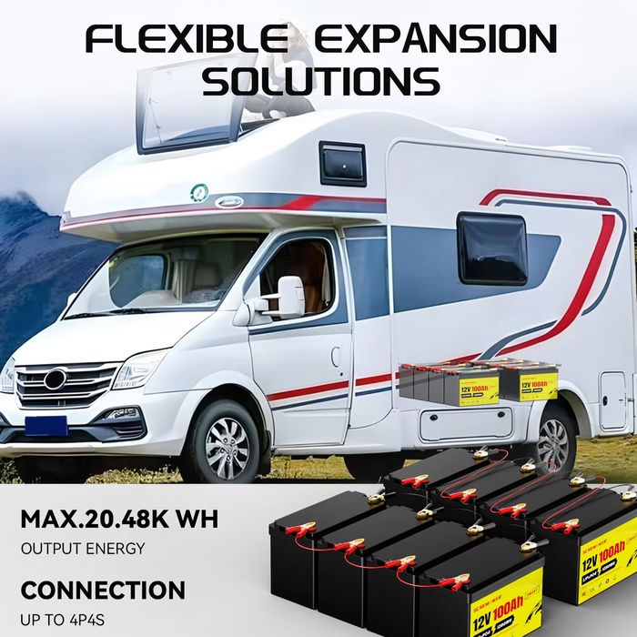 Akumulator Moseworth LifePo4 12v 100Ah Bms BT JBD
