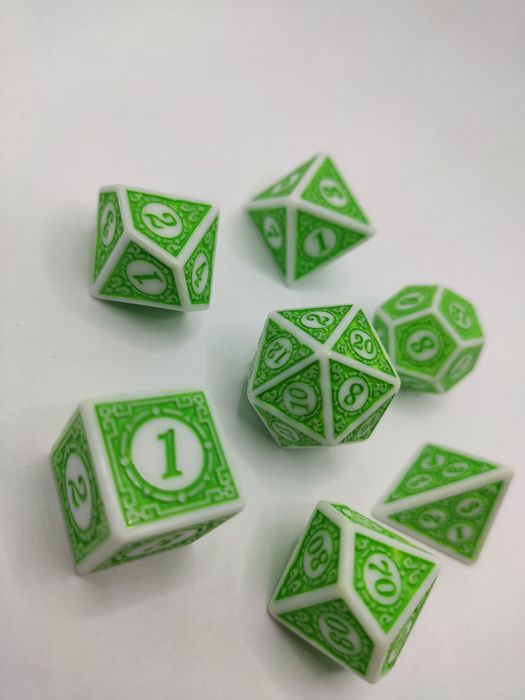 Zestaw 7 kości RPG - Runy Driad: Teral