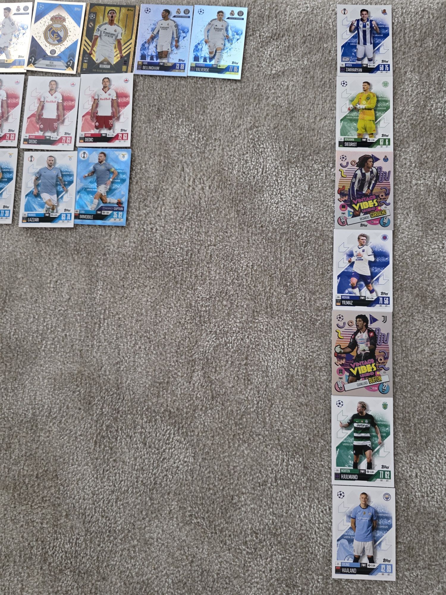 Cartas MATCH ATTAX como novas bom preço