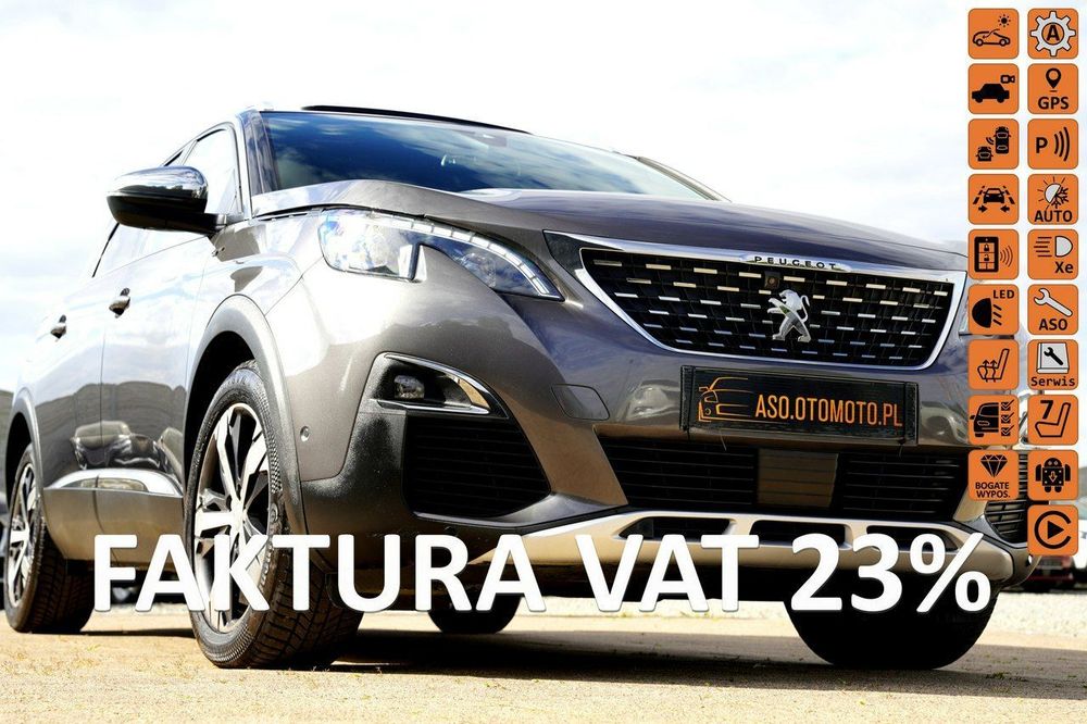 Peugeot 5008 GT kamery Skora Nawi PANORAMA blis FUL LED grzane fotele FOCAL acc ful