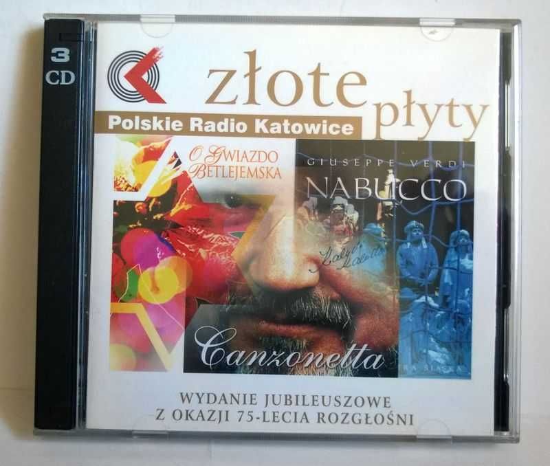 3CD Złote Płyty Radio Katowice Kolędy Verdi Nabucco Kałudow NOWE