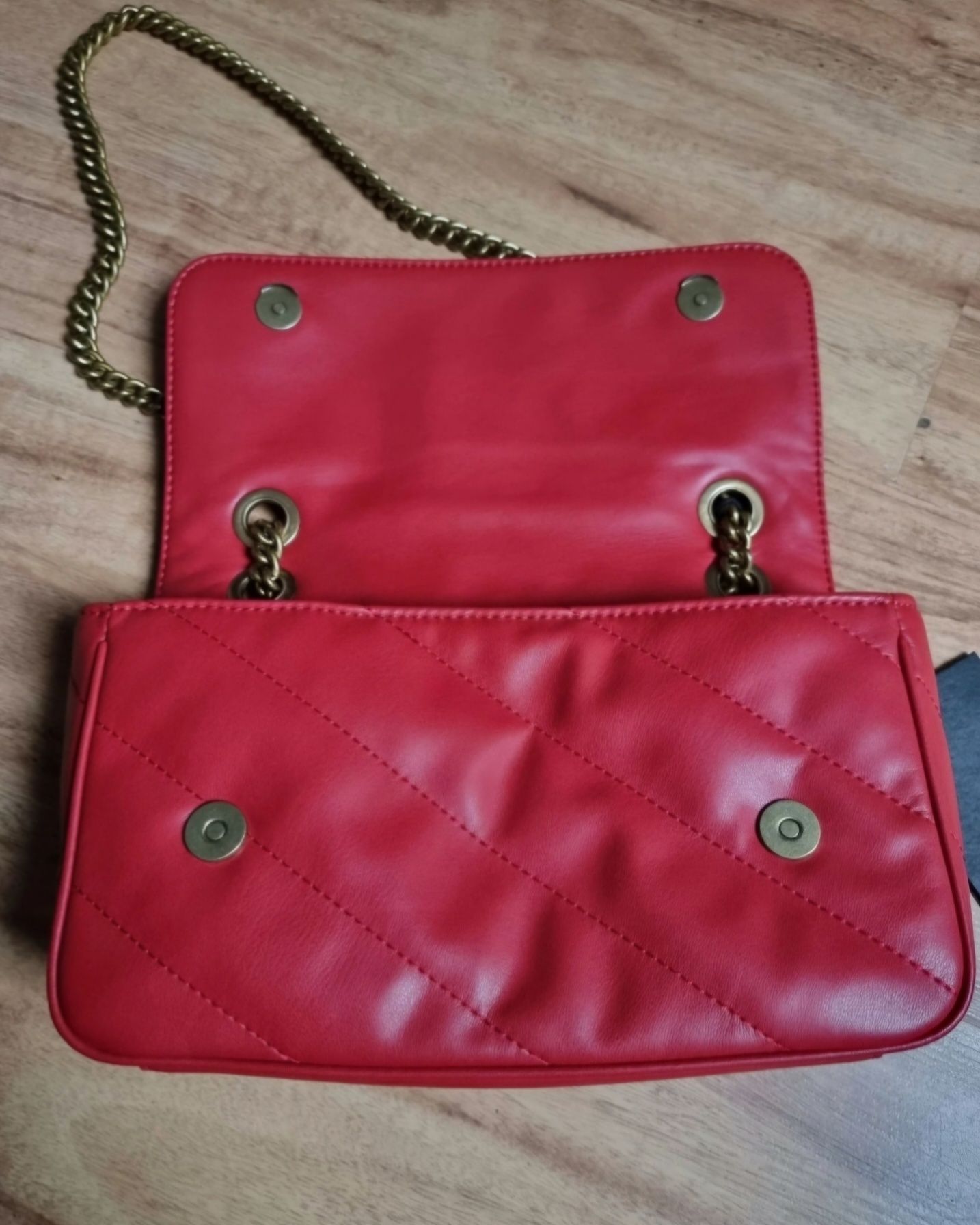 Torebka Versace Jens couture ciemno czerwona