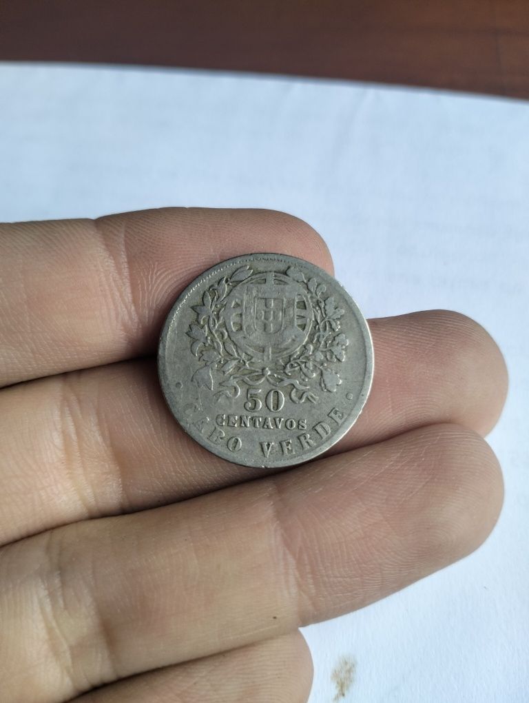 Moeda 50 centavos Cabo Verde 1930