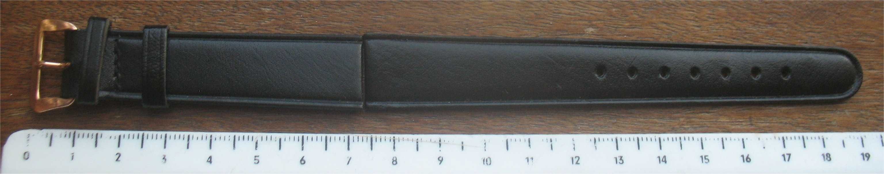 Bracelete Vintage para Relógios Antigos - Olma Swiss - Preta - 16mm