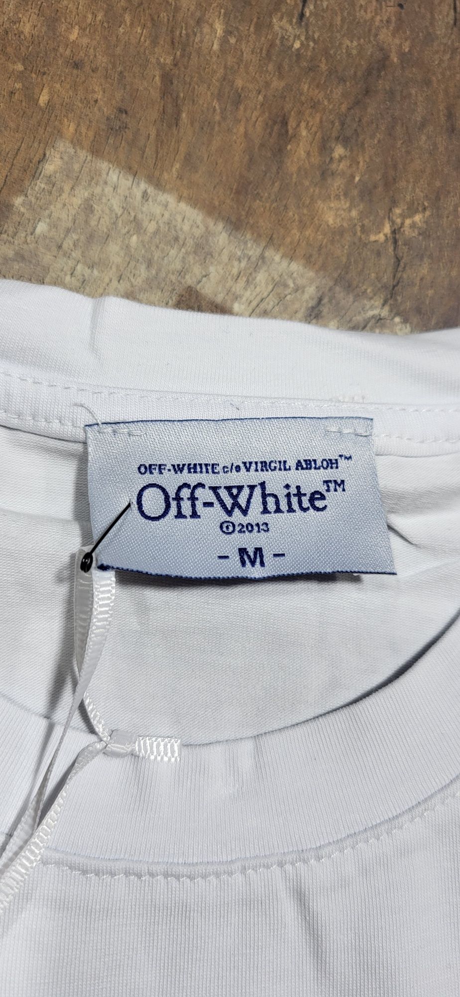Off white biała koszulka męska t-shirt logo królik bugs S M
