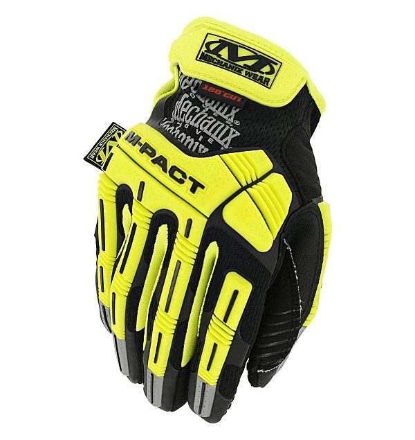 Rękawice Mechanix Hi-Viz M-Pact D5 YELLOW (M)