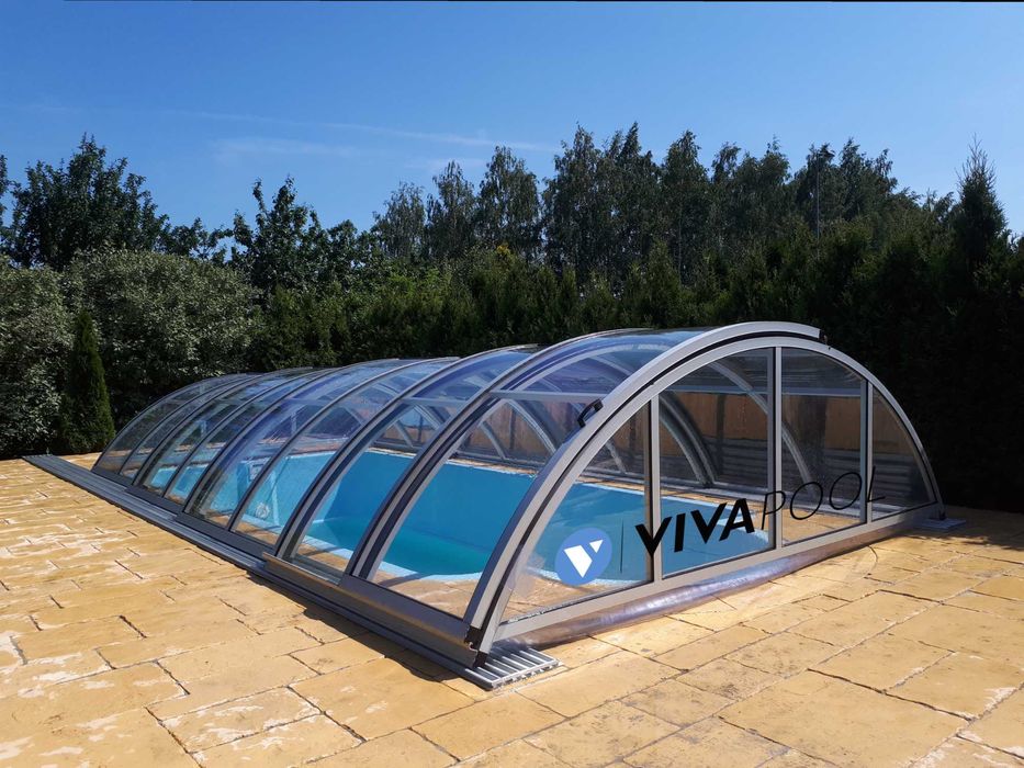 BASEN wkopywany 8,0x3,7 z zadaszeniem, kompletny zestaw | VIVAPOOL