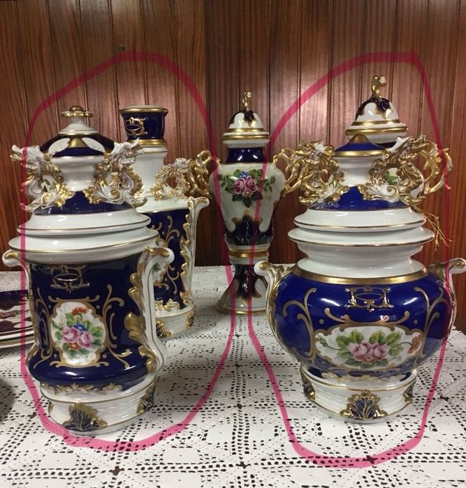 Louças para decoração, pintadas à mão (PT)