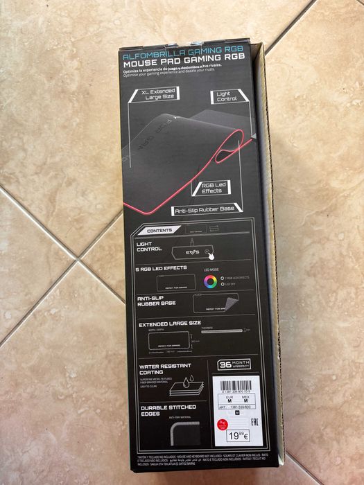 Mouse pad gaming XL novo