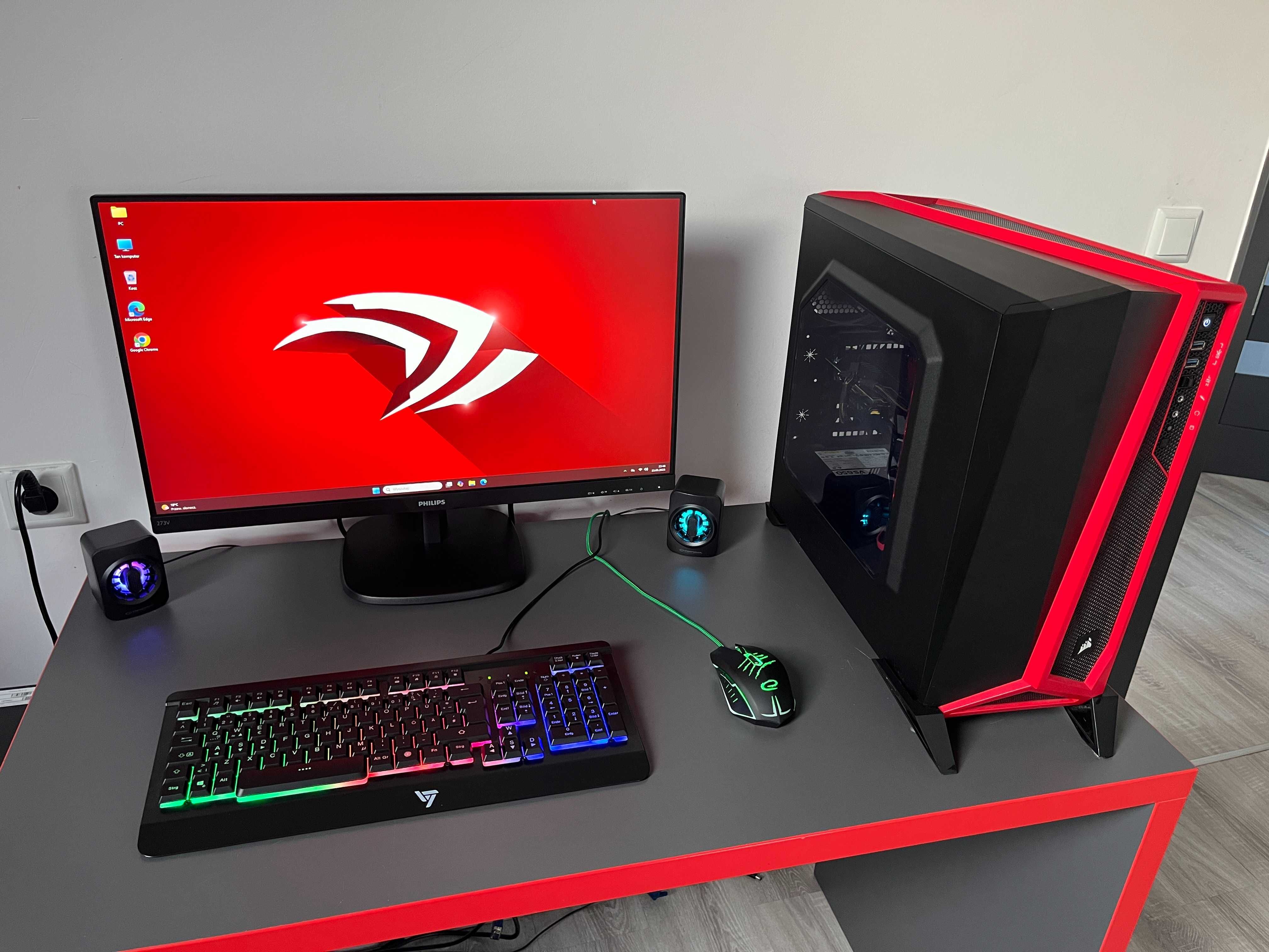 Komputer Gamingowy Gracz i5 16GB DDR4 SSD 1,5 TB GTX 1660 Monitor 27