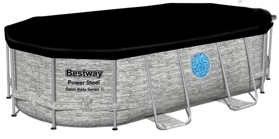 Басейн Bestway POWER STEEL з розмірами 424x250x100 см і об’ємом 7250 л