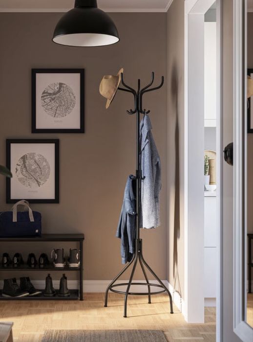 Cabide bengaleiro de pé metálico